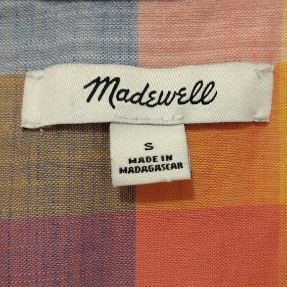 Madewell Multicolor Plaid Button Down Shirt - Picture 14 of 16